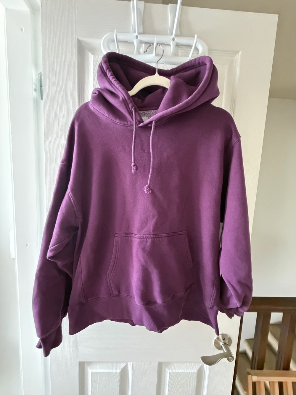 Aritzia TNA Cozy AF Fleece Hoodie Purple "Blackberry" Colour Size 2 (Medium) ❤️